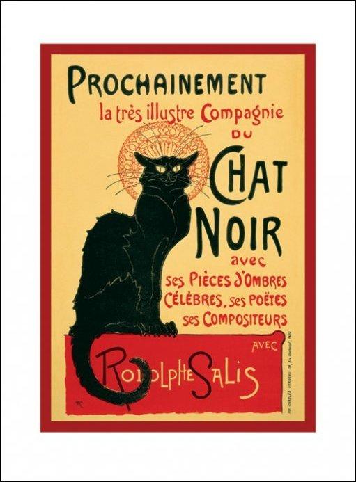 Affiche art print Le Chat Noir