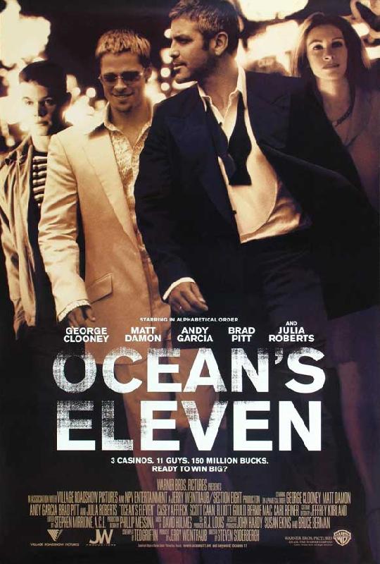 Affiche du film Ocean's Eleven (sépia)
