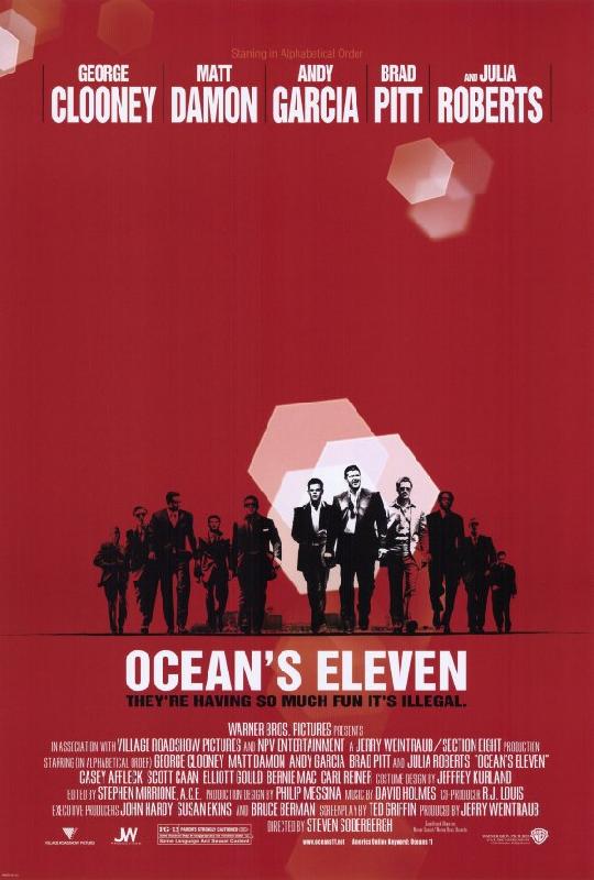 Affiche du film Ocean's Eleven (red)
