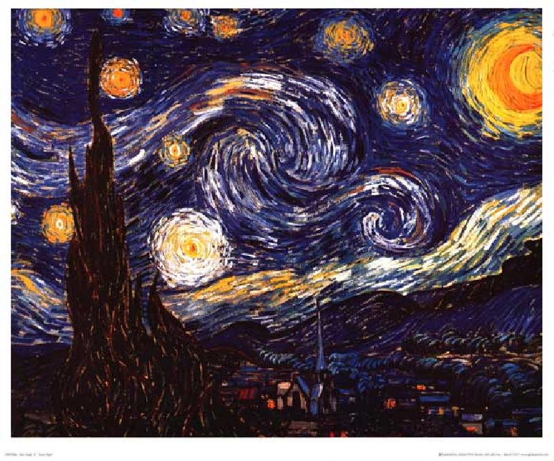Affiche de Van Gogh La Nuit étoilée