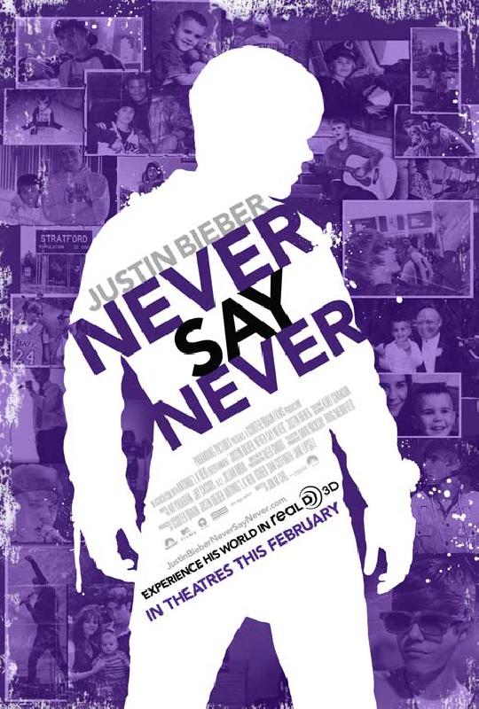 Affiche du documentaire Justin Bieber: Never Say Never