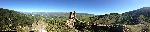 Photo panoramique du plateau Cerdan depuis Sant Feliu montagne Pyrénées Orientales 