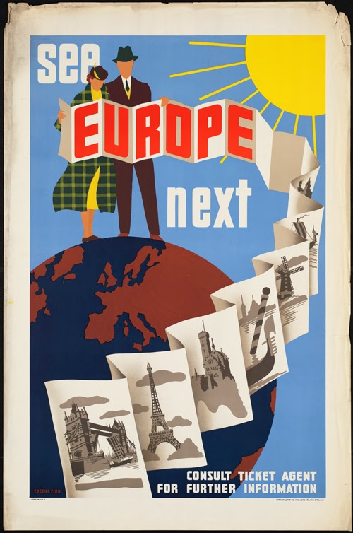 Affiche ancienne See Europe Next