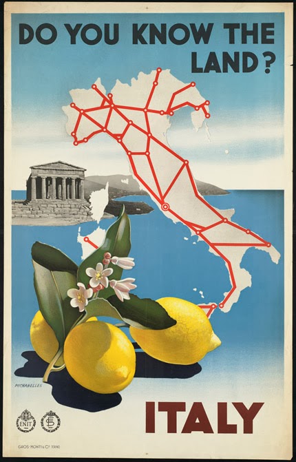Affiche ancienne Do You Know the Land? Italy