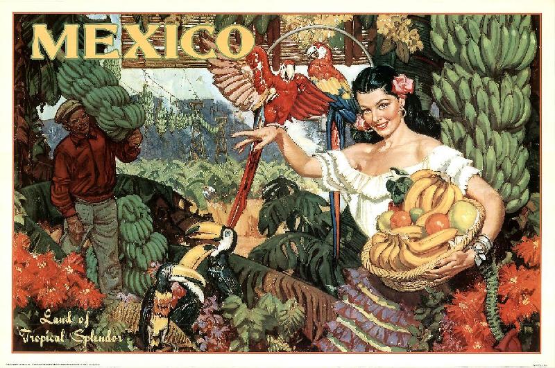Affiche publicitaire Mexico, Land of Tropical Spendor