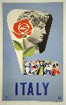 Affiche publicitaire vintage Italy 