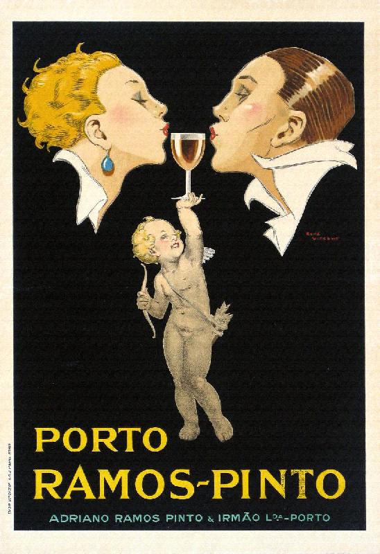 Affiche publicité vintage Porto Ramos Pinto by Rene Vincent