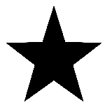 Autocollant sticker silhouette d'une étoile