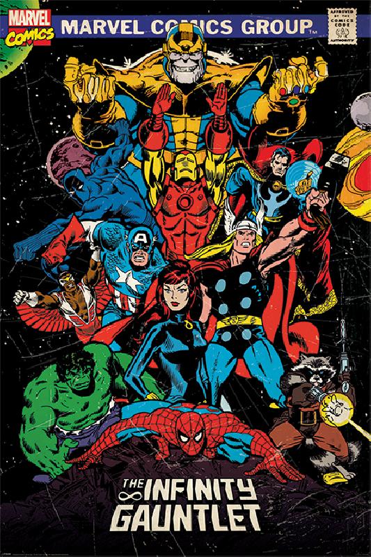 Poster de Marvel Retro The Infinity Gauntlet
