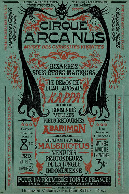 Poster du film Les Animaux fantastiques : Les Crimes de Grindelwald Le Cirque Arcanus