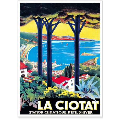 Affiche vintage Station Climatique la Ciotat 