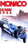 Affiche ancienne du grand prix de Monte Carlo 1948 