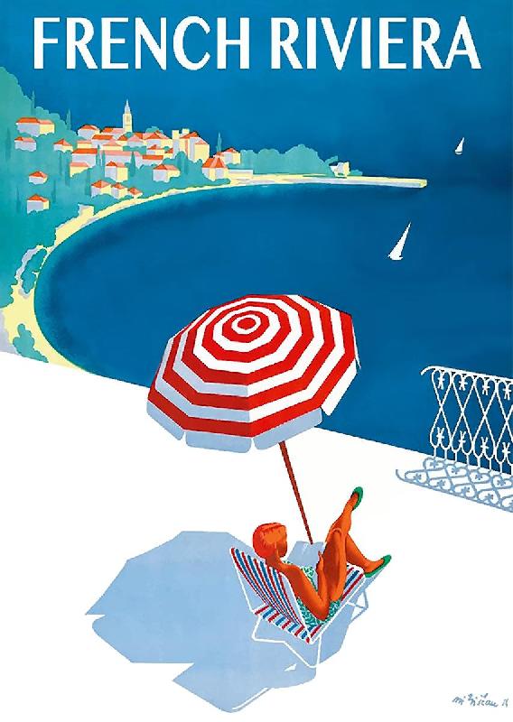 Affiche vintage La French Riviera 