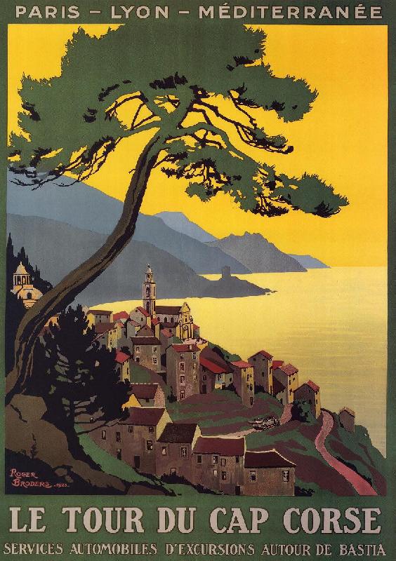 Affiche vintage Le Cap Corse