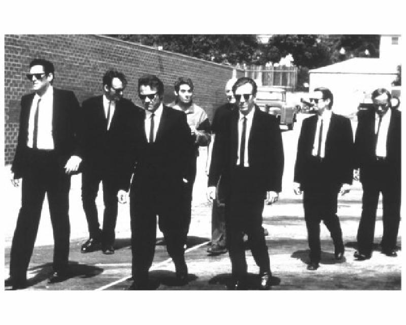 Photo noir & blanc du film Reservoir Dogs