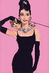 Affiche de Audrey Hepburn (pink)