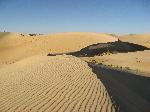 Photo paysage désertique dans le sahara en Algérie