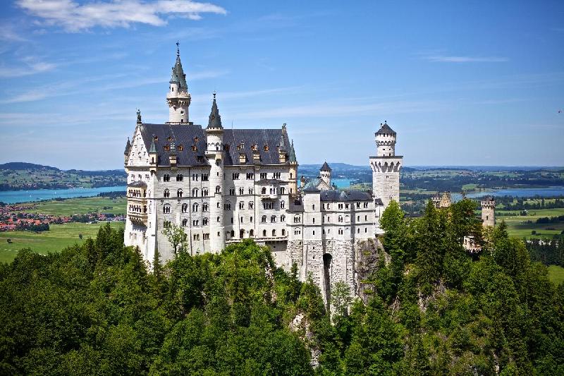 Photo du chateau de Neuschwanstein en Bavière en Allemagne