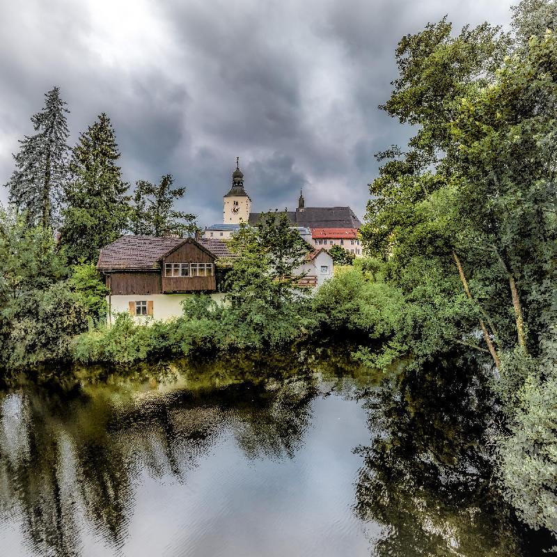 Photo maison sur rivière en Allemagne