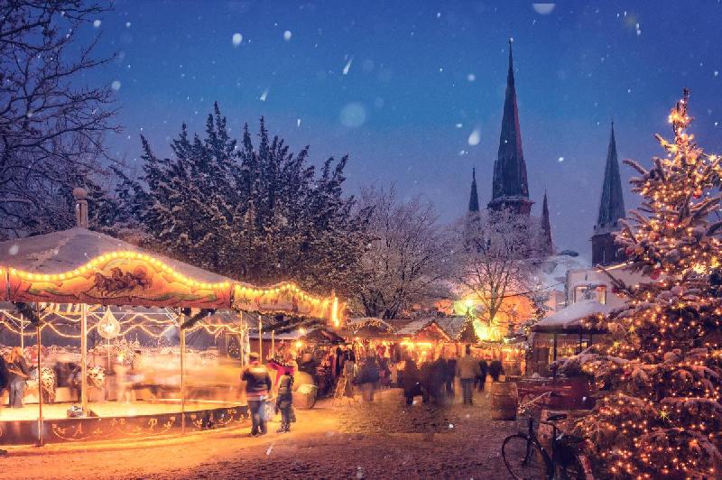 Photo d'un marché de Noël en Allemagne