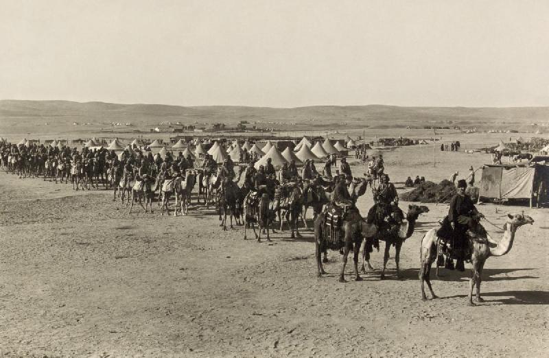 Photo troupe arabe en 1915 1er guerre mondiale 