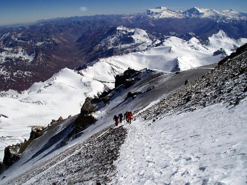 Photo expédition en montagne dans les Andes en Argentine