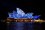 Photo opéra de Sydney illuminé Australie