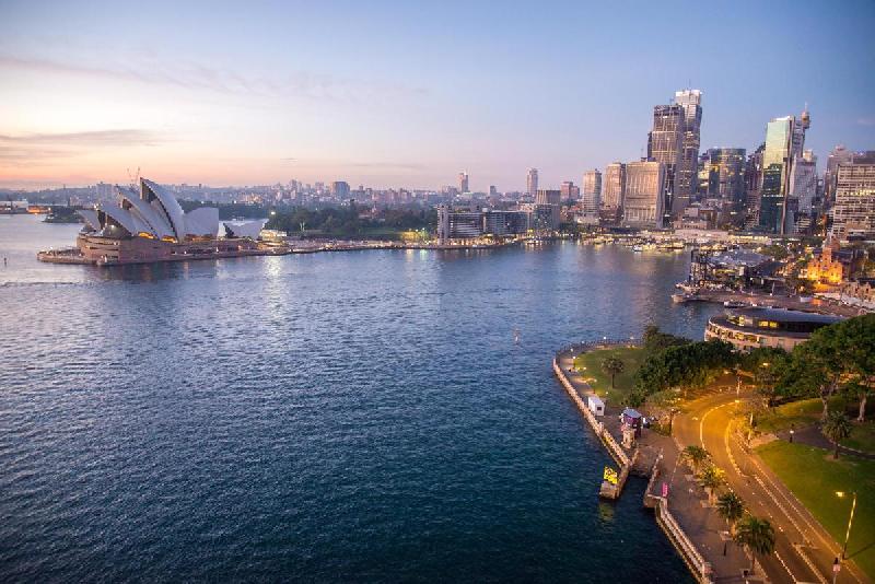 Photo vue de l'opéra de Sydney en Australie