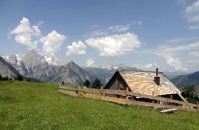Photo refuge montagne Alpes en Haute autriche
