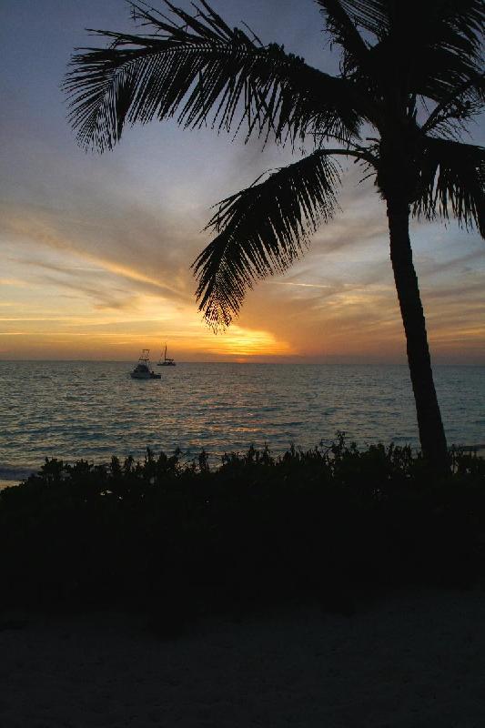 Photo coucher de soleil plage Bahamas