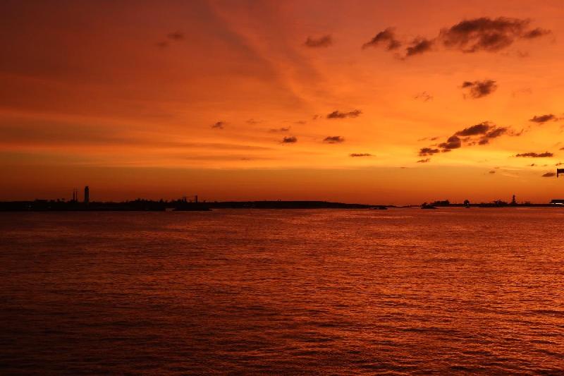 Photo coucher soleil ocean Bahamas