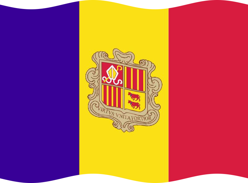Drapeaux Drapeau principauté d'Andorre