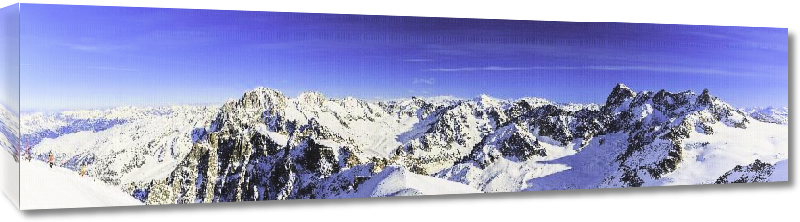 Toiles imprimées Affiche Mont Blanc & Chamonix