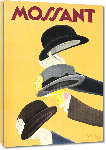 Toiles imprimées Affiche ancienne chapeaux Mossant