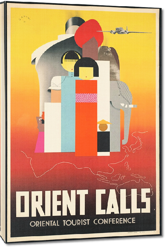 Toiles imprimées Affiche ancienne Orient calls