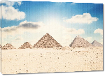 Toiles imprimées Afiche pyramide de Giza