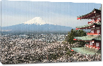 Toiles imprimées Affiche vue sur le mont Fuji