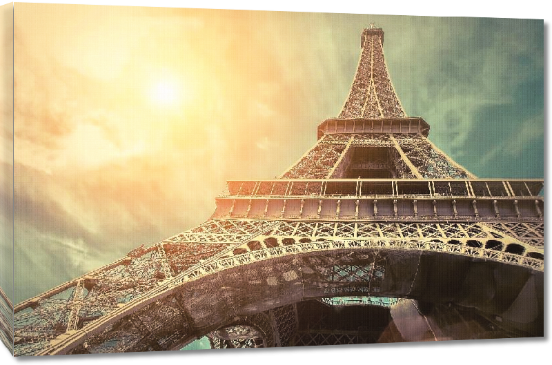 Toiles imprimées Affiche de la tour Eiffel