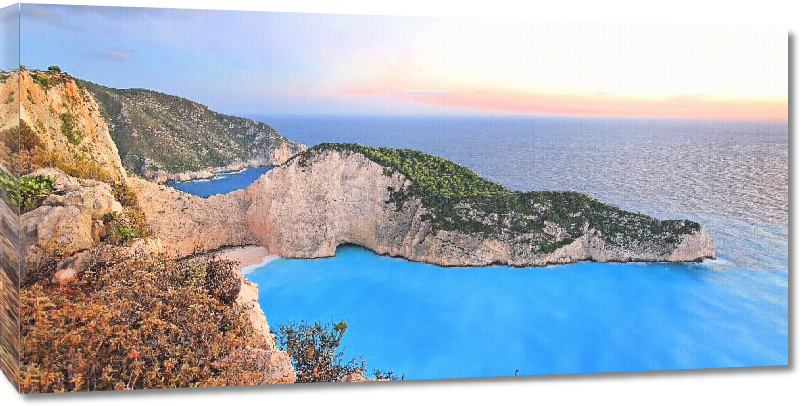 Toiles imprimées Poster paysage de Grèce