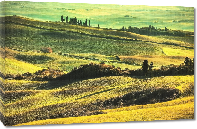 Toiles imprimées Affiche d'un paysage Toscan 