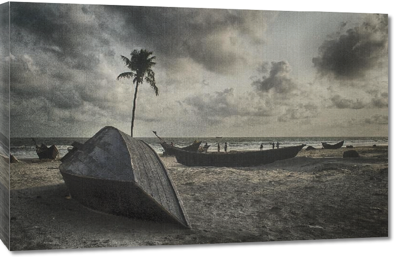 Toiles imprimées Photo bateau plage Bangladesh