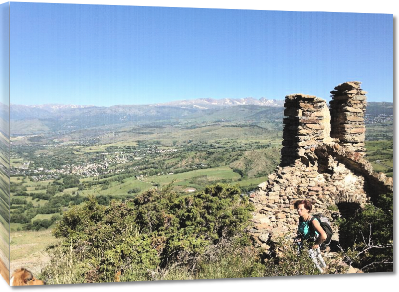 Toiles imprimées Photo du plateau Cerdan depuis Sant Feliu montagne Pyrénées Orientales 