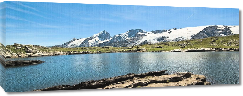 Toiles imprimées Photo lac de montagne