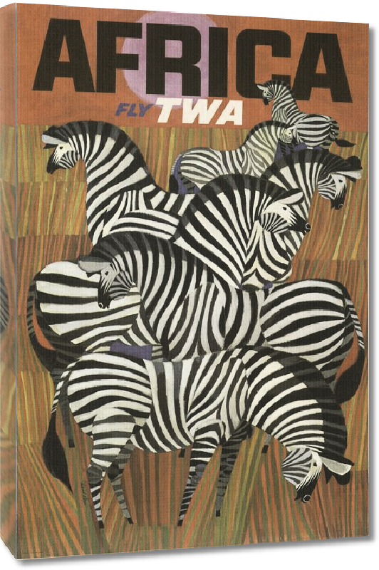 Toiles imprimées Affiche publicitaire African Fly TWA