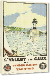 Toiles imprimées Affiche publicitaire vintage St. Valery en Caux, Seine-Maritime, Tennis Casino Yachting 