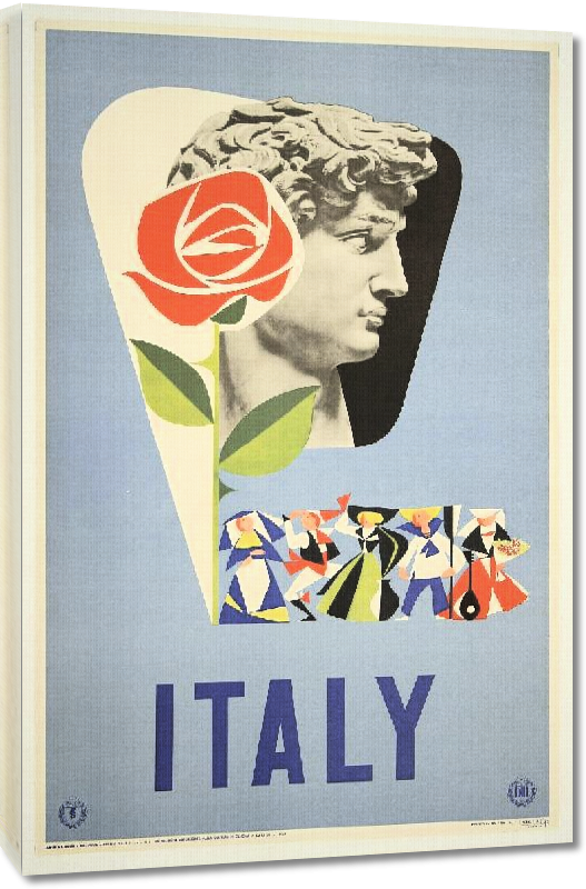 Toiles imprimées Affiche publicitaire vintage Italy 