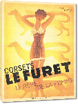 Toiles imprimées Affiche publicité vintage Corsets Le Furet by Roger Perot
