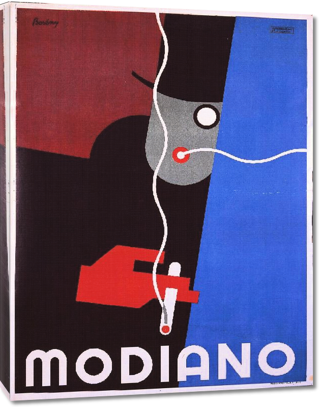 Toiles imprimées Affiche publicité vintage Modiano Cigarette