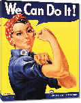 Toiles imprimées Affiche publicité vintage guerre We Can Do It! Rosie the Riveter