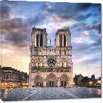 Toiles imprimées Poster photo cathédrale notre dame de Paris